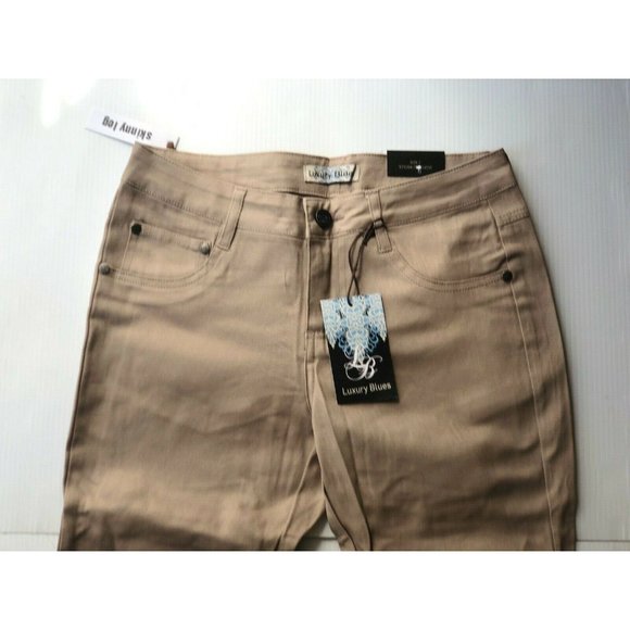 Hybrid & Company Khaki Cotton Skinny Jeggings 7 - Picture 2 of 9